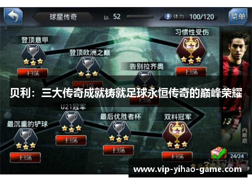 贝利：三大传奇成就铸就足球永恒传奇的巅峰荣耀